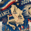 France Retro Match Day Hawaiian Shirt France soccer print detail