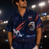 USA Away Night Supporter Hawaiian Shirt model view