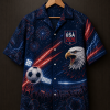 USA Away Night Supporter Hawaiian Shirt front display