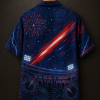 USA Away Night Supporter Hawaiian Shirt back display