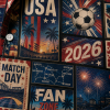 USA Poster Grid Match Day Hawaiian Shirt poster-grid print detail