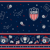 USA Match Day Border Hawaiian Shirt print detail