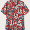 USA Sticker Collage Match Day Hawaiian Shirt front display